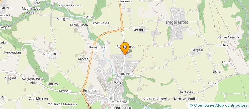 localisation de l'entreprise MADAME ANNE ROUDAUT  PLOUDANIEL