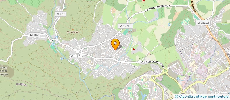 localisation de l'entreprise MADAME ANNE ROUQUETTE  GRABELS