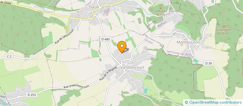 localisation de l'entreprise MADAME ANNE ROUSSEAUX  VANDONCOURT