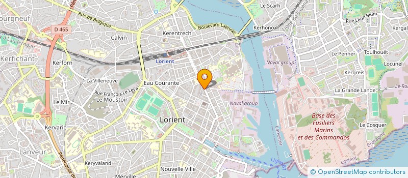 localisation de l'entreprise MADAME ANNE ROUSSEL  LORIENT