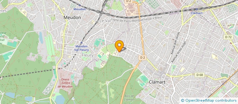 localisation de l'entreprise MADAME ANNE ROUSSEL à CLAMART