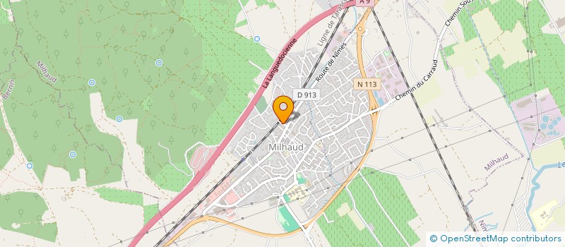 localisation de l'entreprise MADAME ANNE ROUVIERE  MILHAUD