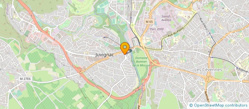 localisation de l'entreprise MADAME ANNE ROUX  JUVIGNAC