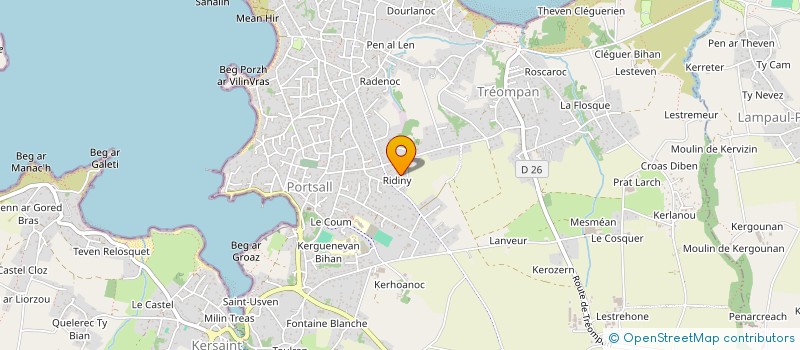 localisation de l'entreprise MADAME ANNE ROUZIC  PLOUDALMEZEAU