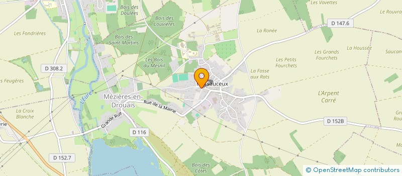 localisation de l'entreprise MADAME ANNE ROYER à MEZIERES-EN-DROUAIS