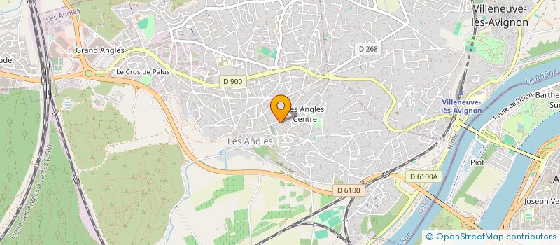 localisation de l'entreprise MADAME ANNE ROZIER  LES ANGLES