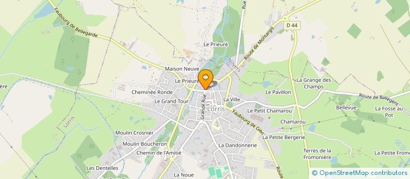 localisation de l'entreprise MADAME ANNE ROZIERES à LORRIS