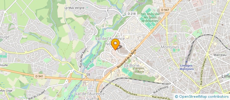 localisation de l'entreprise MADAME ANNE RUE à LIMOGES