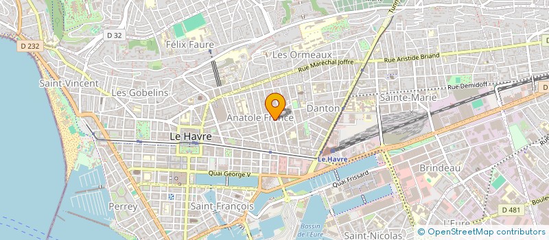 localisation de l'entreprise MADAME ANNE RYSENAER à LE HAVRE