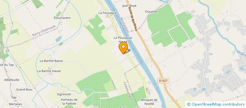 localisation de l'entreprise MADAME ANNE SABASSIER  ALBEFEUILLE-LAGARDE