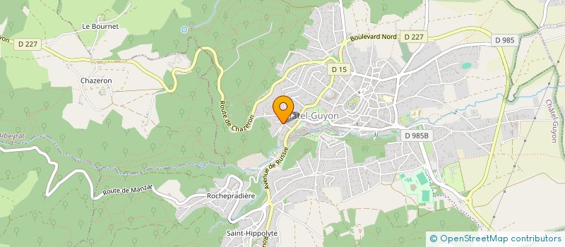 localisation de l'entreprise MADAME ANNE SABATIE  CHATEL-GUYON