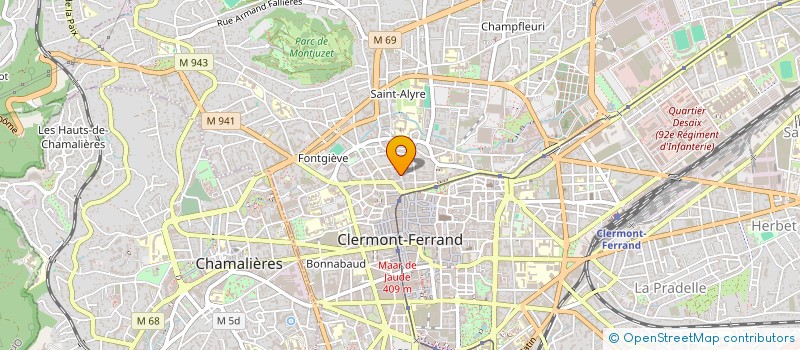 localisation de l'entreprise MADAME ANNE SABY  CLERMONT-FERRAND