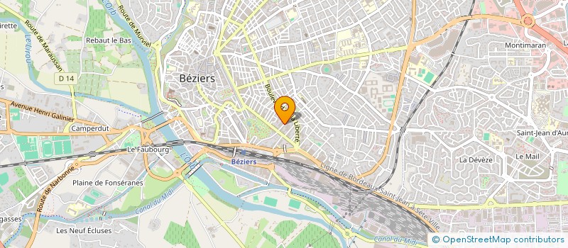 localisation de l'entreprise MADAME ANNE SALES à BEZIERS