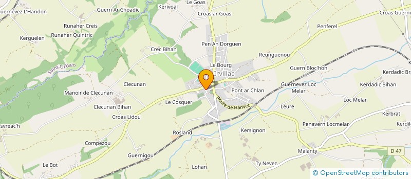 localisation de l'entreprise MADAME ANNE SALVE  IRVILLAC