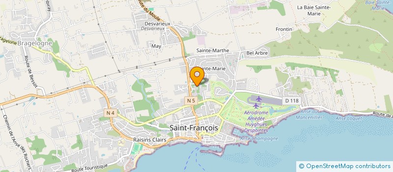 localisation de l'entreprise MADAME ANNE SANTOS à SAINT-FRANCOIS