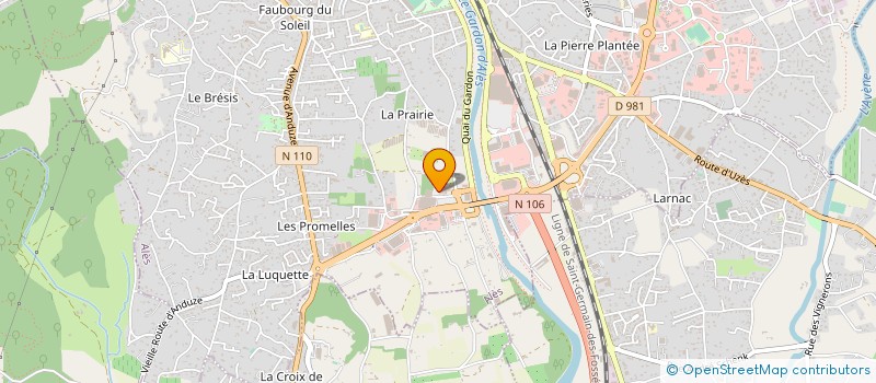 localisation de l'entreprise MADAME ANNE SARDELLA à ALES