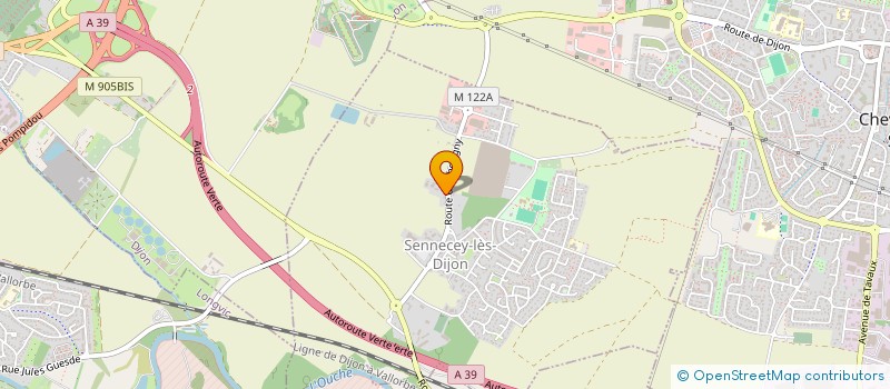 localisation de l'entreprise MADAME ANNE SARRASIN  SENNECEY-LES-DIJON
