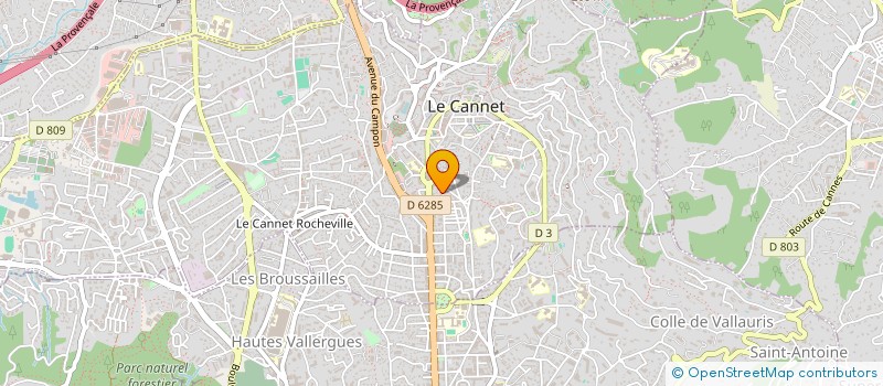 localisation de l'entreprise MADAME ANNE SAUNIER à CANNES