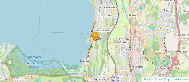 localisation de l'entreprise MADAME ANNE SAURET  VIVIERS-DU-LAC