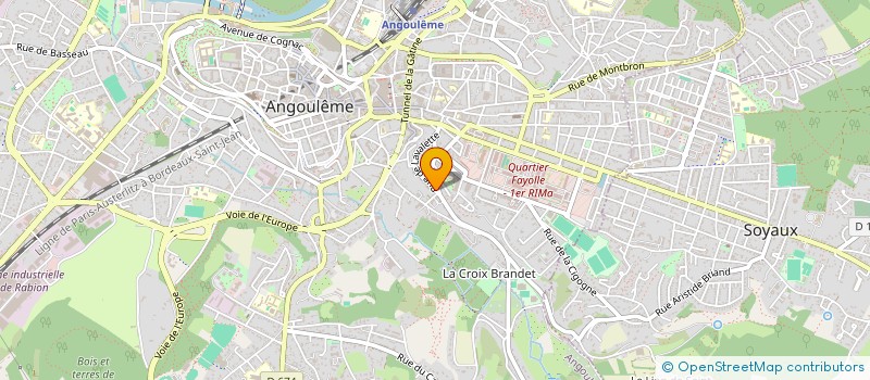 localisation de l'entreprise MADAME ANNE SAUVAGE à ANGOULEME