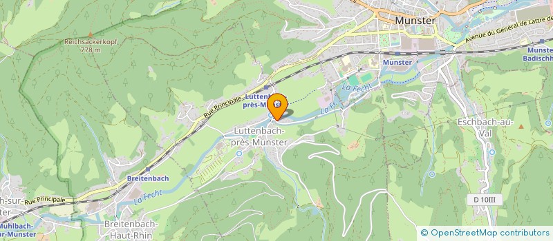 localisation de l'entreprise MADAME ANNE SCHICKEL  LUTTENBACH-PRES-MUNSTER