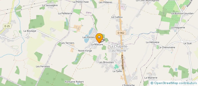 localisation de l'entreprise MADAME ANNE SELLES à LA CHAPELLE-AU-MOINE