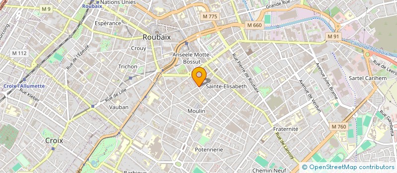 localisation de l'entreprise MADAME ANNE SELOSSE à ROUBAIX