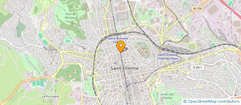 localisation de l'entreprise MADAME ANNE SERRES  SAINT-ETIENNE