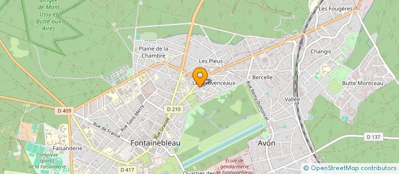 localisation de l'entreprise MADAME ANNE SERVANTON à FONTAINEBLEAU
