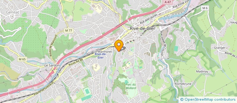 localisation de l'entreprise MADAME ANNE SEUX  RIVE-DE-GIER