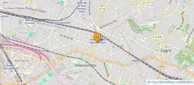 localisation de l'entreprise MADAME ANNE SEVIN  VILLEMOMBLE