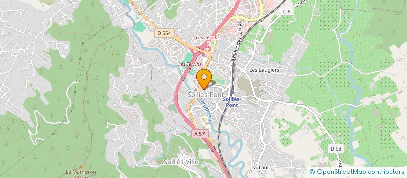 localisation de l'entreprise MADAME ANNE SICARD  SOLLIES-PONT