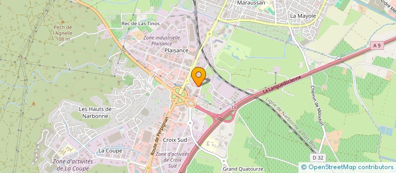 localisation de l'entreprise MADAME ANNE SIEURAC  NARBONNE