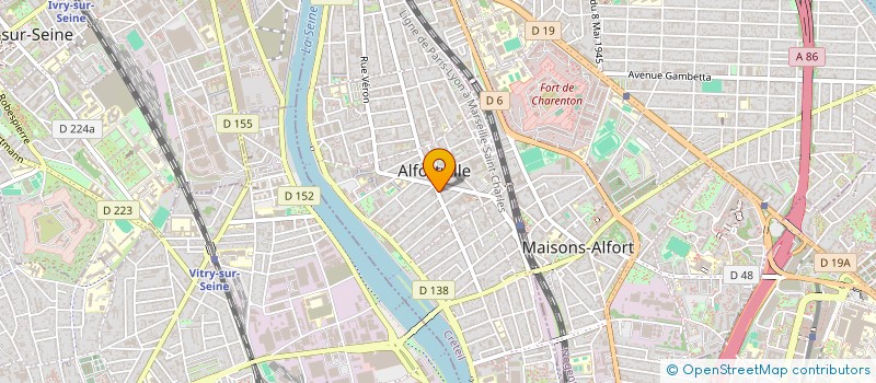 localisation de l'entreprise MADAME ANNE SILVAIN à ALFORTVILLE