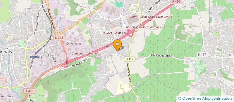 localisation de l'entreprise MADAME ANNE SITTLER  SAINT-GENIS-LAVAL