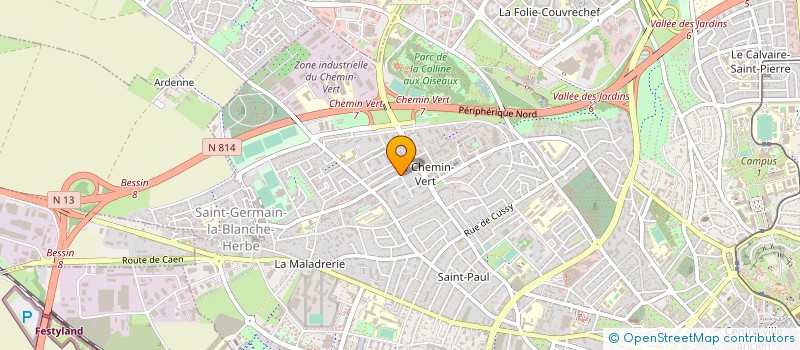 localisation de l'entreprise MADAME ANNE-SIXTE TAMPE à CAEN