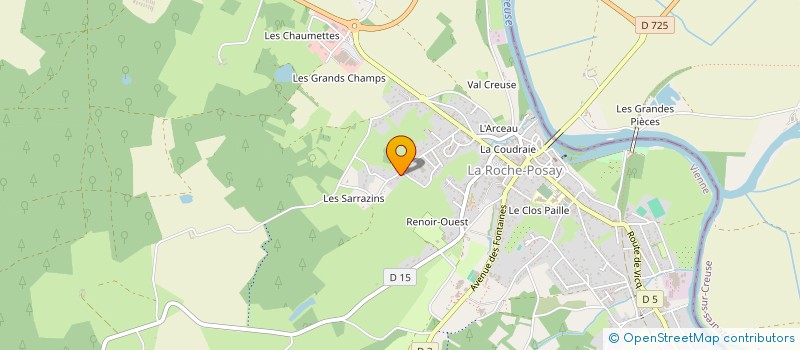 localisation de l'entreprise MADAME ANNE SKORCZAK  LA ROCHE-POSAY