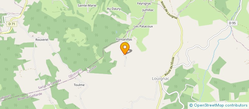 localisation de l'entreprise MADAME ANNE SOLEILHAVOUP à LOUIGNAC