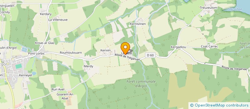 localisation de l'entreprise MADAME ANNE-SOLENE COLTEL  ARGOL