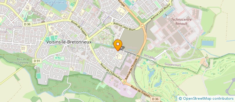 localisation de l'entreprise MADAME ANNE-SOLENE JULLIEN  VOISINS-LE-BRETONNEUX