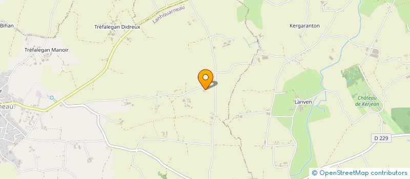 localisation de l'entreprise MADAME ANNE-SOLENE MONOT  LANHOUARNEAU