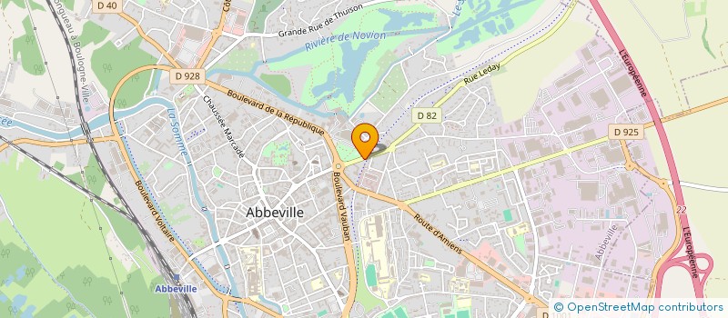 localisation de l'entreprise MADAME ANNE-SOLENE ROSEAU à ABBEVILLE