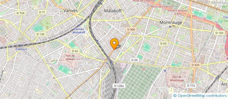 localisation de l'entreprise MADAME ANNE-SOPHIE ALINE  MONTROUGE