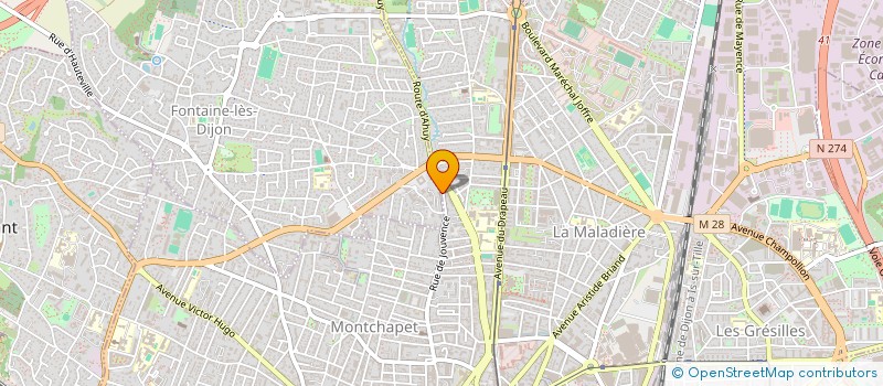 localisation de l'entreprise MADAME ANNE-SOPHIE ANNE SOPHIE RODRIGUEZ  FONTAINE-LES-DIJON