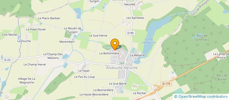 localisation de l'entreprise MADAME ANNE-SOPHIE AUBRY  ANDOUILLE-NEUVILLE