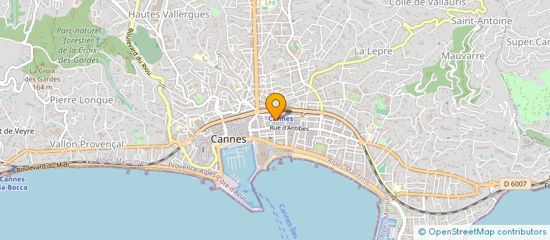 localisation de l'entreprise MADAME ANNE-SOPHIE AZUAR à CANNES