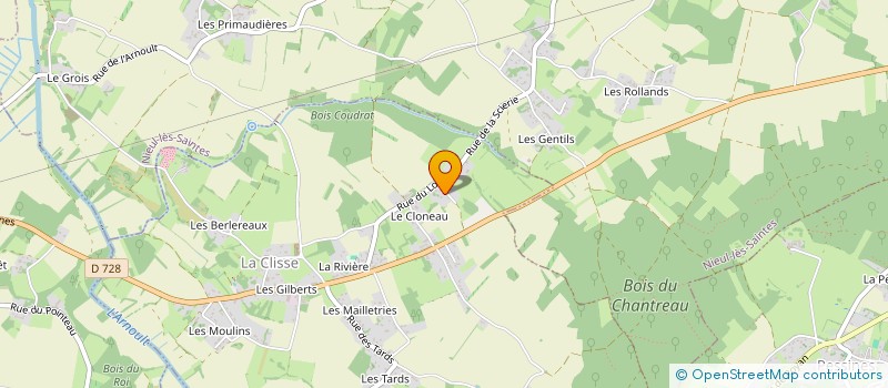 localisation de l'entreprise MADAME ANNE SOPHIE BARATON  LA CLISSE