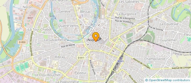 localisation de l'entreprise MADAME ANNE-SOPHIE BARON à NIORT