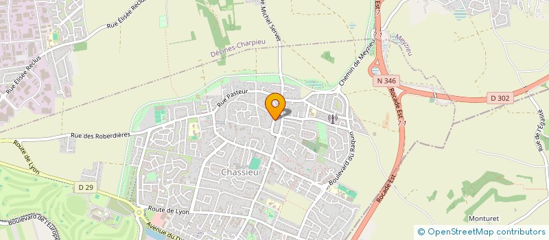 localisation de l'entreprise MADAME ANNE-SOPHIE BASCOURT  CHASSIEU