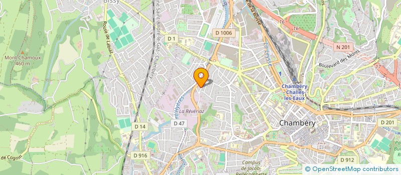 localisation de l'entreprise MADAME ANNE-SOPHIE BASSET à CHAMBERY